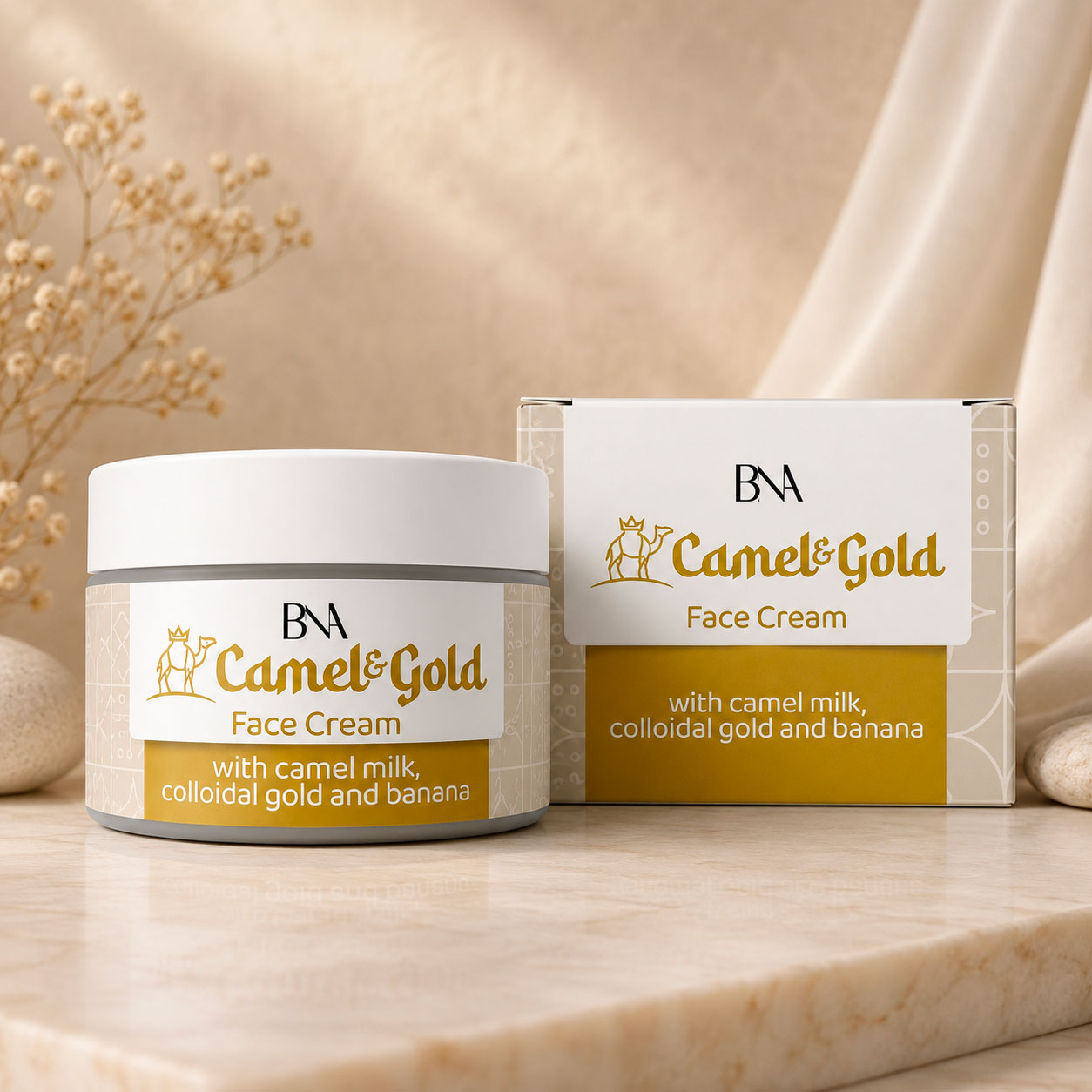 Camel & gold face cream - 50 ml